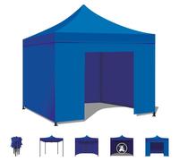 Taman Tente de réception / Gazebo de jardin 3X3 Marquise pliante étanche pour foires et marchés Couleur bleue