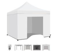 Taman Tente de réception / Gazebo de jardin 3X3 Marquise pliante étanche pour foires et marchés Couleur blanche