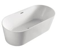 Tamara - Baignoire Îlot Ovale en Acrylique 150cm - Design Élégant