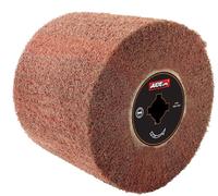 Tambour de brosse abrasive, diamètre 120 x 100, fibre synthétique, pour le métal et le bois
