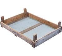 Tamis à bulbes rustique - Caisse en bois vintage originale avec grille en acier