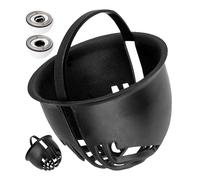 Tamis à Cheveux pour Douche, 2 pièces, Noir, Compatible avec Viega Tempoplex pour série à partir de 2001-2006, Tube Plongeur de Rechange Attrape-Cheveux Douche pour modèle 6958.96, 625 221