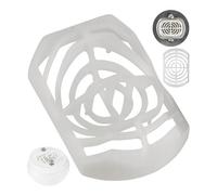 Tamis à Cheveux pour écoulement de Douche, 2 pièces, en Blanc, Compatible avec Viega Domoplex 6928 et 6929, Tube Plongeur de Rechange Attrape-Cheveux Douche pour Ø 52 mm Domo plex
