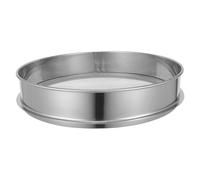 Tamis à Gravier en Acier Inoxydable, Maille Uniforme 2 Mm | Tamis Maconnerie, Tamis Inox Argenté pour Terre et Pierres, Usage Jardinage, Sifting