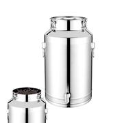 Tamis à huile en acier inoxydable - Couvercle 5L/9L/14L Outil de cuisine hermétique en acier inoxydable avec couvercle | Accueil Randonnée Fût d'huile pour lait vin nourriture farine café sucre