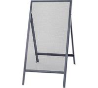 Tamis à sable - Tamis de chantier/grillage métallique - 120 x 60 cm - Maillage 8 mm - Gris