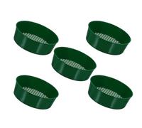 Tamis à Sol en Plastique pour Jardinage Vert 5 Pièces et Compost | Tamisage du Sable Pierres, Portable et Facile à Ranger, pour Semis et Entretien du Jardin Style Aléatoire