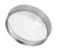 Tamis à Sol Inox 304,2mm, Rond pour Jardinage | Maille Uniforme, Bord Roulé, Argenté, pour Potting Mix, Paillage, Bonsaï et Bac à Sable