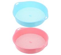 Tamis à Terre de Jardin à Trous Carrés 3mm PP, Lot de 2 | Maille Plastique, Filtration Sable et Pierre, Usage Jardinage et Bac à Tamiser