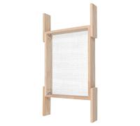 Tamis à Terre pour Jardin en Bois et Métal avec Poignée Amovible | Maille Fine de Tri, Coloris Kaki, pour Gravier et Roches, Usage Potager et Plate-bande