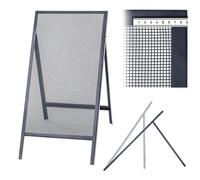 KADAX Tamis de chantier pour sable, terre, maçonnerie, 120x60cm, gravier, largeur de maille 4mm