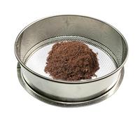Tamis de jardin en métal de 20 cm, tamis de jardin rond de 3 mm à 8 mailles fines très résistantes, passoire de jardinage en métal résistant à la rouille pour sol, compost, sable, filtration de