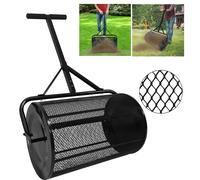 Tamis de jardin XINZI, épandeur de jardin, épandeur coulissant avec poignée en T rembourrée, épandeur à compost de 80 litres pour pelouse et jardin, dimensions : 40 x 65 cm