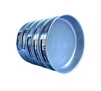 Tamis de laboratoire standard, Tamis de test en acier inoxydable, 20 cm diamètre, maille 2-28, corps chromé(12 mesh(1.6mm))