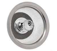 Tamis de vidange en acier inoxydable 8,5 cm pour évier | Acier inoxydable - Diamètre extérieur de 8,5 cm - Attrape efficacement les cheveux - Évacuation rapide de l'eau - Passe au