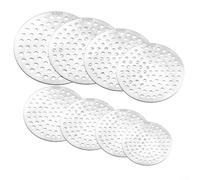 Tamis d'écoulement de douche rond 304 attrape-cheveux couvercle pour salle de bain douche antidérapant design trou 6-16 cm (10 cm)