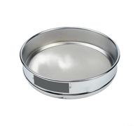 Tamis d'essai de laboratoire 20 cm avec maille inoxydable 304 - Cadre chromé robuste pour sable et maille 4-600 (500 mailles)