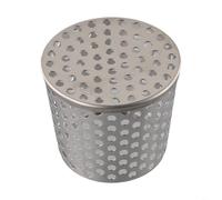 Tamis d'évacuation de grenier 304 - Protection contre le colmatage - Forme entonnoir - Pour jardin, piscine, balcon, terrasse, rouille - Étanche - Argenté (83 mm)