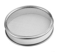 Tamis en maille d'acier inoxydable de 20 cm pour échantillon de laboratoire pour grains de sol, poudres, inspection pharmaceutique, filtre à cendres en métal industriel (40 mailles)