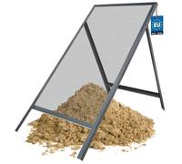 KOTARBAU® Tamis Jardinage 6 x 6 mm Acier Tamis Sable 60 x 120 cm Gris pour Sable Terre Cailloux Robuste et Durable