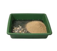 Tamis pour chercher l'or Tamis à mailles superposables et précises | Équipement pour prospection minière pour tamiser roches, terreau, plantes en pot, mines