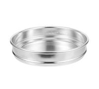 Tamis Rond à Grains et Riz en Aluminium, Trou 2,5 MM | Criblage Précis, Pureté Améliorée, Usage Simple, Design Circulaire Argenté pour Céréales