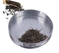Tamiseur De Terre Passoire en Acier ydable de 20 cm de Diamètre | Grille de Tamisage Légère avec Trous Ronds de 7.5 mm pour Sol Farine Cuisine Jardinage Commercial Extérieur et Maison