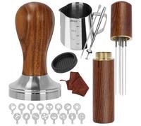 Tamper espresso - Tamper 51 mm - Manche en bois de santal - Base en inox 304