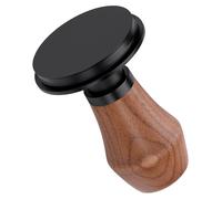 Tamper pour expresso de 51 mm, avec charge réglable, manche en noyer et base plate