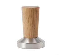 Tamper professionnel pour expresso 51 mm Tête en acier inoxydable naturel Poignée en bois naturel pour la maison pour barista Set