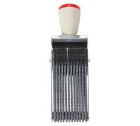 Tampon à date numérique, 12 chiffres, 3,5 mm, pour chiffres, lettres et symboles, couleur grise