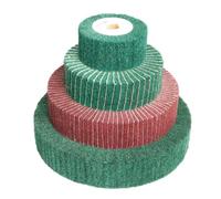 Tampon à récurer Non tissé 1 pièce, meule 4 "/5"/6 "/8"/10 "/12" | Roue de polissage à rabat, disque en fibre de Nylon, alésage de 20mm, épaisseur de 2 pouces(Grit 180,100x50mm)
