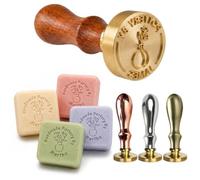 Tampon à Savon Personnalisé, Tampons à Savon Faits Main avec Logo/Texte, Motifs Uniques, Cadeau pour les Amateurs de Loisirs Créatifs DIY