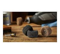Tampon abrasif de finition haute résistance Dremel 511, 1 x grain 180 + 1 x grain 280