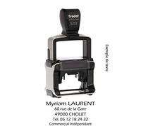 Tampon auto-encreur avec votre texte personnalisé - 49x28 mm - 5 lignes - TRODAT 5203