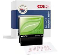 Tampon COLOP Printer 20 Green Line | RAPPEL | Rouge | 14x38 mm