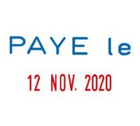 Tampon dateur Mini Dater S160 L2 'PAYE le'