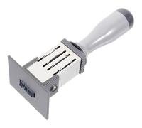 Tampon Dateur Portable à Manivelle, Petit Modèle Argenté, PP Métal | Défilement Manuel, Usage Multi, Léger, Facile à Utiliser, pour Cartes Faites Main et Paquet