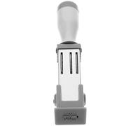 Tampon Dateur Portatif Multifonction pour Bureau, Léger, Argenté | PP et Métal, Usage pour Paquet et Cartes Faites Main, Outil de Classement, Prise en Main Facile