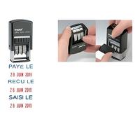 Tampon dateur printy Dater 4850L - TRODAT - avec plaque-texte et encrage automatique - texte en bleu