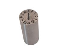 Tampon dateur réglable pour plastique Accessoires en plastique, tampons de Date 1000, Inserts de noyau interchangeables SUS420, 2/5 pièces(Month stamp,2pcs 20x33mm)