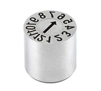 Tampon dateur réglable pour plastique Tampon de Date modifiable en acier SUS420, broches de marquage, Inserts de Code for l'année 2026, 2 pièces/5 pièces(Blank stamp,2 pcs 16x14mm)