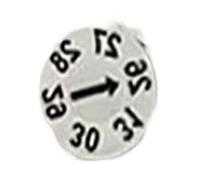 Tampon dateur réglable pour plastique Tampon de Date modifiable en acier SUS420, broches de marquage, Inserts de Code for l'année 2026, 2 pièces/5 pièces(Year stamp,2 pcs 5x8mm)