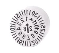 Tampon dateur réglable pour plastique Timbres à Double Date par Injection plastique, 2 pièces/5 pièces, Inserts de Code année mois(M25X0.75,5pcs12x20mm)