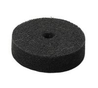 Tampon de polissage de bi-joux Roue de polissage en fibre roue ronde nylon, outil forme, meulage, for meuleuse 1 pièce(Black)