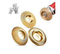 Tampon de polissage for meuleuse d'angle 3 pièces, nouveau jeu de disques de sculpture sur bois robuste 2026, meule en carbure de tungstène sculpture sur bois for couper, façonner, poncer(16mm-3Pcs)