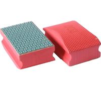 Tampon de ponçage manuel - modèle Bakélite K200 - fixation M14 - Ø100 x 46 mm - rouge