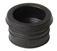 Tampon de raccordement NICOLL mâle-femelle métal plastique - élastomère noir - Ø 32/12/22 mm - H. 25 mm - RMPF