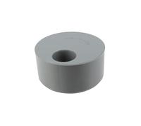 Tampon de réduction incorporée PVC mâle 125 mm, femelle 40 mm.