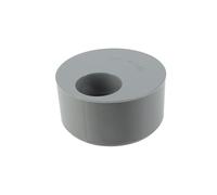 Tampon de réduction incorporée PVC mâle 125 mm, femelle 50 mm.